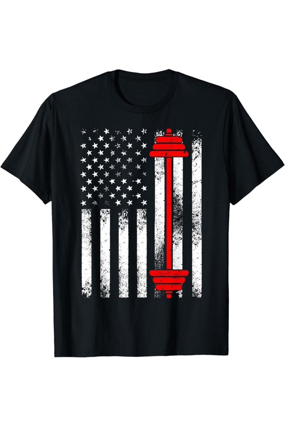 Funny Barbell Art For Men Women Weightlifting Fitness Lovers T-Shirt