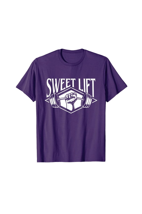Funny Barbell Graphic T-Shirt for Weightlifting Enthusiasts - Sweet Lift Design