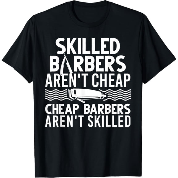 Funny Barber Design For Men Hair Stylist Barbershop Lovers T-Shirt