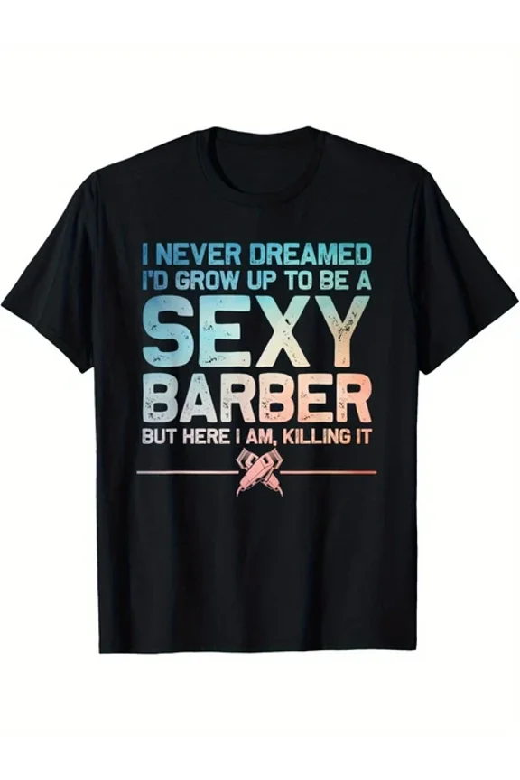 Funny Barber Men Dad Barbershop Hairdresser Hairstylist T-Shirt S-5XL Birthday Gifts; For Men & Women, Vintage Birthday Gift