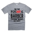thumbnail image 1 of Funny Barber Shirt Funny Saying Tee Shirt Barber Joke Tee Hot Barber Shirt Humorous Gifts (XX-Large Grey), 1 of 6