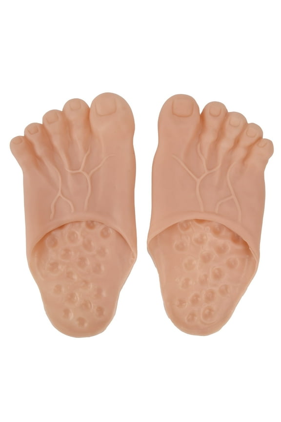 Funny Barefoot feet Slipper Big Foot Slippers Shoes Covers Halloween Costume Accessories for Women and Man skin