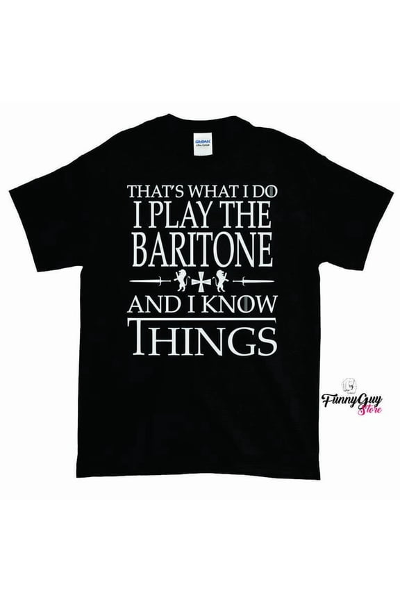 Funny Baritone Player Gift Marching Band Brass Instrument Graphic Tee,for unisex up to size 5XL