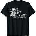 thumbnail image 1 of Funny Baseball Cards Collector Gift T-Shirt T-Shirt, 1 of 3