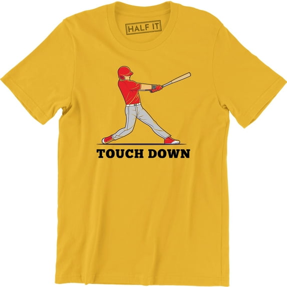 Funny Baseball Game Sports Touch Down Fantasy Home Run Humor Mens T-Shirt
