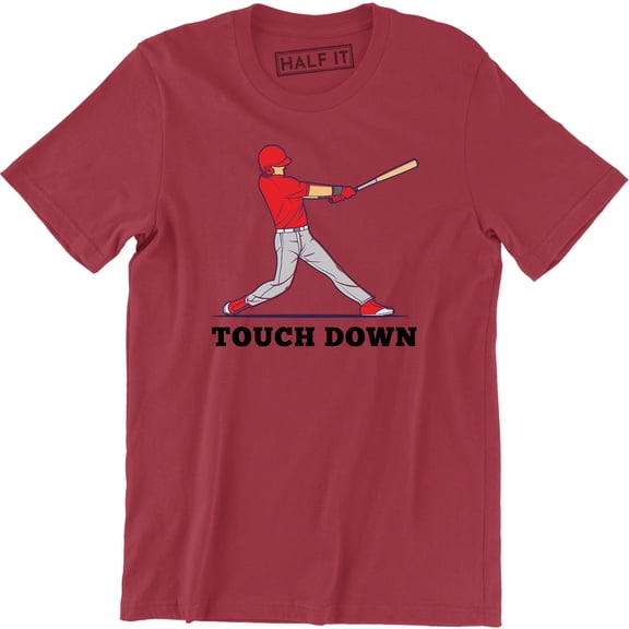 Funny Baseball Game Sports Touch Down Fantasy Home Run Humor Mens T-Shirt