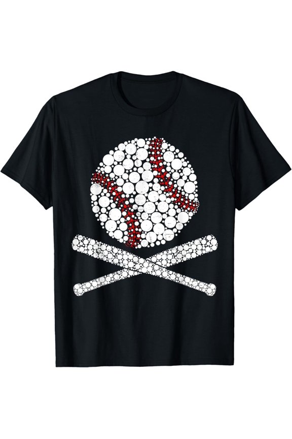 Funny Baseball Polka Dot Baseball Player Dot Day T-Shirt