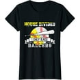thumbnail image 1 of Funny Baseball Softball Divided House Ball Mom T-Shirt, 1 of 3