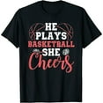 thumbnail image 1 of Funny Basketball Cheer Mom of Cheerleader Basketball T-Shirt, 1 of 5