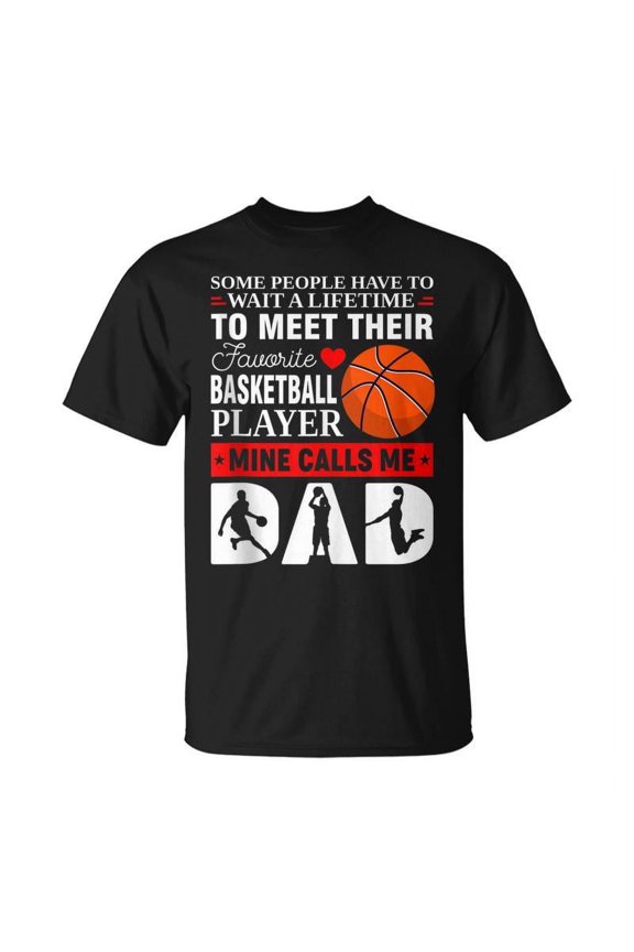 Funny Basketball Dad T-Shirt Men's Favorite Player Father's Day Gift Retro Sports Graphic Tee