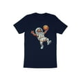 thumbnail image 1 of Funny Basketball Player Astronaut Spaceman Game Day Gift T-Shirt Astronaut Playing Basketball in Outer Space Galaxy Men Women Kids Tshirt, 1 of 10