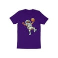 thumbnail image 1 of Funny Basketball Player Astronaut Spaceman Game Day Gift T-Shirt Astronaut Playing Basketball in Outer Space Galaxy Men Women Kids Tshirt, 1 of 10