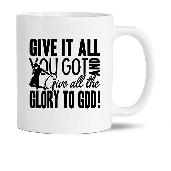 Funny Basketball White Mug Gift Ideas For Family / Friends, Gave It All You Got Coffee Mug, Funny Basketball Cups Gifts, Basketball Ceramic Teacup 11 Oz.