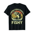 thumbnail image 1 of Funny Bass Fish Dad Here-Fishy Fishing-Shirt T-Shirt, 1 of 5