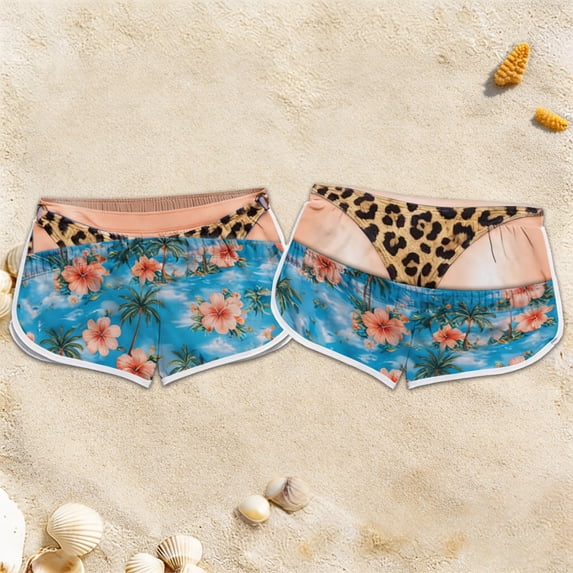 Funny Bathing Suits For Women Prank Swimsuit Gag Gifts Novelty Beach Cover Up Shorts With Pockets Summer Quick Dry
