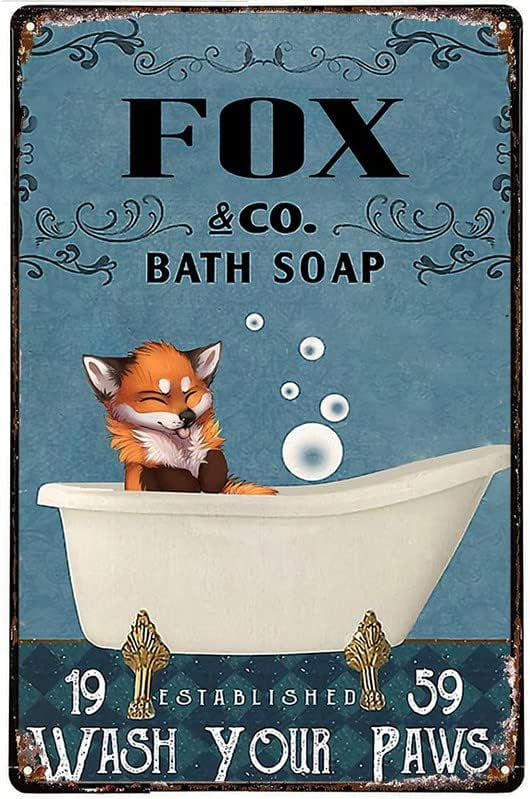 Funny Bathroom Jigsaw Puzzles for Kids Adults 300 Pieces Fox In Bath ...