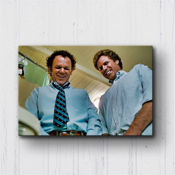 Funny Bathroom Poster Canvas Wall Art Step Brothers - Sword Fight Poster Funny Canvas Wall Art Print On Canvas Home Decoration Painting Framed 12*18inch