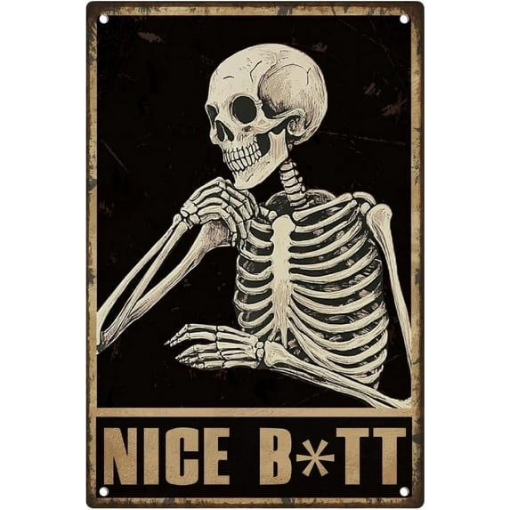 Funny Bathroom Vintage Wall Decor Metal Tin Sign 8 quot x 12 quot The of