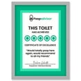 thumbnail image 1 of Funny Bathroom Wall Art Five Stars Poop Advisor Toilet Sign Bathroom Decor Artwork Framed Wall Art Print A4, 1 of 4