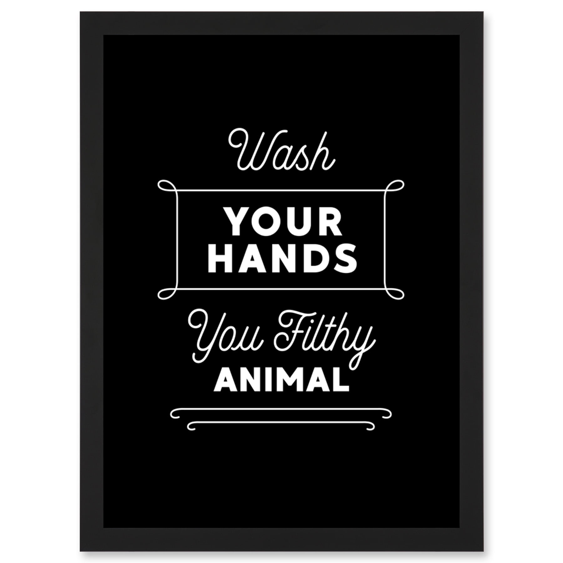 Minimalist Wall Art Funny Bathroom Boobs Line Art Drawing Canvas Painting  For Living Room Posters And Prints Pictures With Framed-16x24inch
