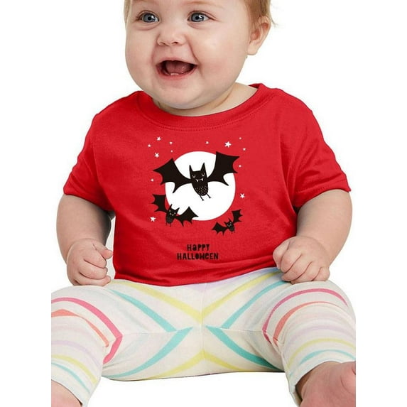 Funny Bats And Moon T-Shirt Infant -Image by Shutterstock, 18 Months