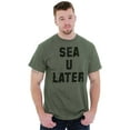 thumbnail image 1 of Funny Beach Lover Sea You Ocean Vibes Men's Graphic T Shirt Tees Brisco Brands L, 1 of 6
