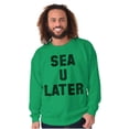 thumbnail image 1 of Funny Beach Lover Sea You Ocean Vibes Sweatshirt for Men or Women Brisco Brands M, 1 of 6