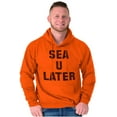 thumbnail image 1 of Funny Beach Lover Sea You Ocean Vibes Unisex Plus Fleece Graphic Hoodie Brisco Brands 2X, 1 of 5