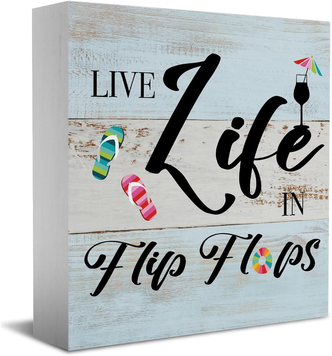Funny Beach Sign Beach Decor Beach Gifts Desk Decor Wooden Box Sign ...