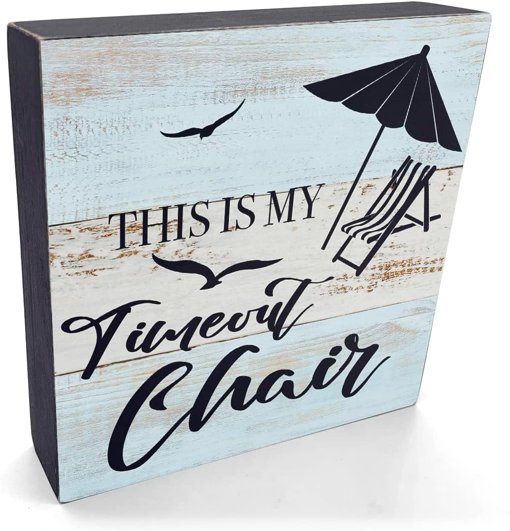 Funny Beach Sign Beach Decor Beach Gifts Desk Decor Wooden Box Sign ...