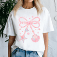 thumbnail image 1 of Funny Beach Summer Vibes Cute Coquette Bow Pearl Pink Clam Shirt,Preppy Summer Vibes ,Summer Beach Tshirt,Girls Trip,Summer Tee,Summer Vibes, 1 of 5