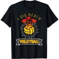 thumbnail image 1 of Funny Beach Volleyball Palm Trees T-Shirt, 1 of 2