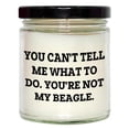 thumbnail image 1 of Funny Beagle Dog Love Quote 9oz Vanilla Soy Candle Gifts from Friends for Valentine's Day, 1 of 3