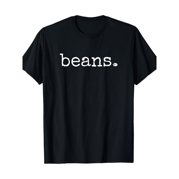 Funny Beans Graphic Tee Minimalist Food Humor Gift