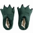 thumbnail image 1 of Funny Bear Paw Slippers Adult Monster Dino slippers for toddler Boys dinosaur slippers for Kids Adults Dark Green EU 35-44, 1 of 6