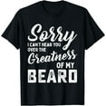 thumbnail image 1 of Funny Beard Fathers Day for Husband Bearded Dad T-Shirt, 1 of 4