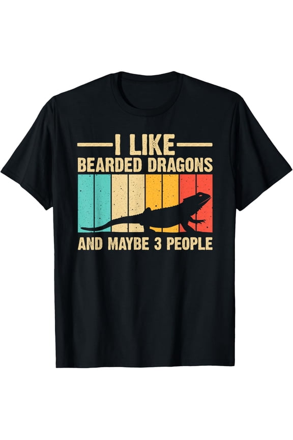 Funny Bearded Dragon Design Pogona Reptile Lover Men Women T-Shirt