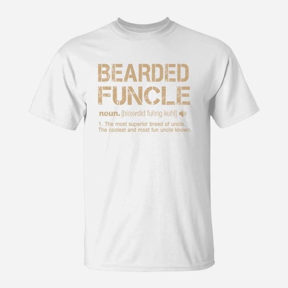 Funny Bearded Funcle Definition TShirt