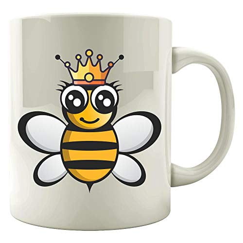 Funny Bee 11 oz Coffee Mug - Hive Colony Honey Humor White Ceramic Gift