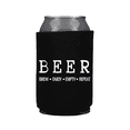 thumbnail image 1 of Funny Beer Can Cooler, Beer Statement Can Coolie, Funny Coolies Drink Accessory, Beer Sleeves, Party Gift Favors (Black), 1 of 2