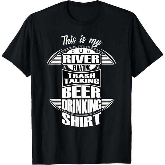 Funny Beer Drinking River Rafting Hilarious River Rat Gift T-Shirt