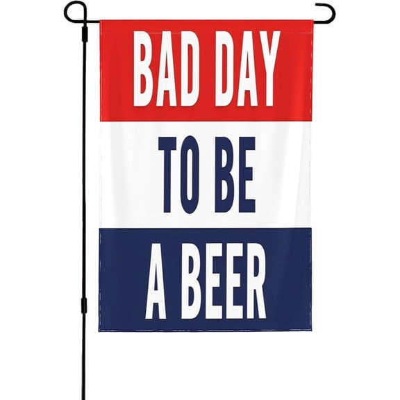 Funny Beer Garden Flag Double Sided Yard Decoration 12.5 x 18 Inch