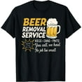 thumbnail image 1 of Funny Beer Removal Service Beer Drinking T-Shirt, 1 of 3