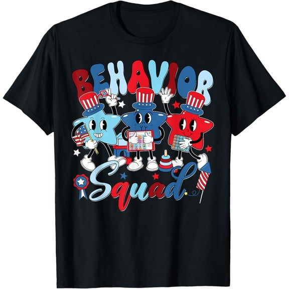 Funny Behavior Squad Independence Day Rbt Behavior Tech T-Shirt