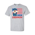 thumbnail image 1 of Funny Ben Drankin Founding Fathers American Flag Patriotic Short Sleeve T-shirt-Sports Grey-xl, 1 of 4