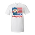 thumbnail image 1 of Funny Ben Drankin Founding Fathers American Flag Patriotic Short Sleeve T-shirt-White-5xl, 1 of 4