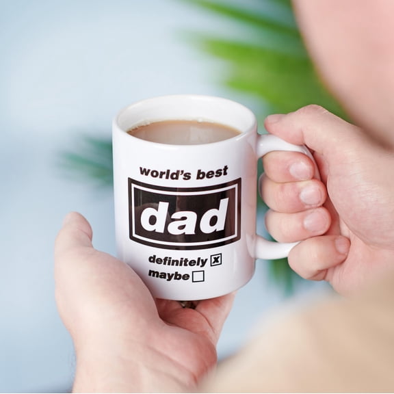 Funny Best Dad Oasis 11 oz White Ceramic Coffee Mug, Music Lover Gift, Father's Day Gift