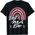 thumbnail image 1 of Funny Best Ma Ever Rainbow Cute Mothers Day For Women T-Shirt, 1 of 5