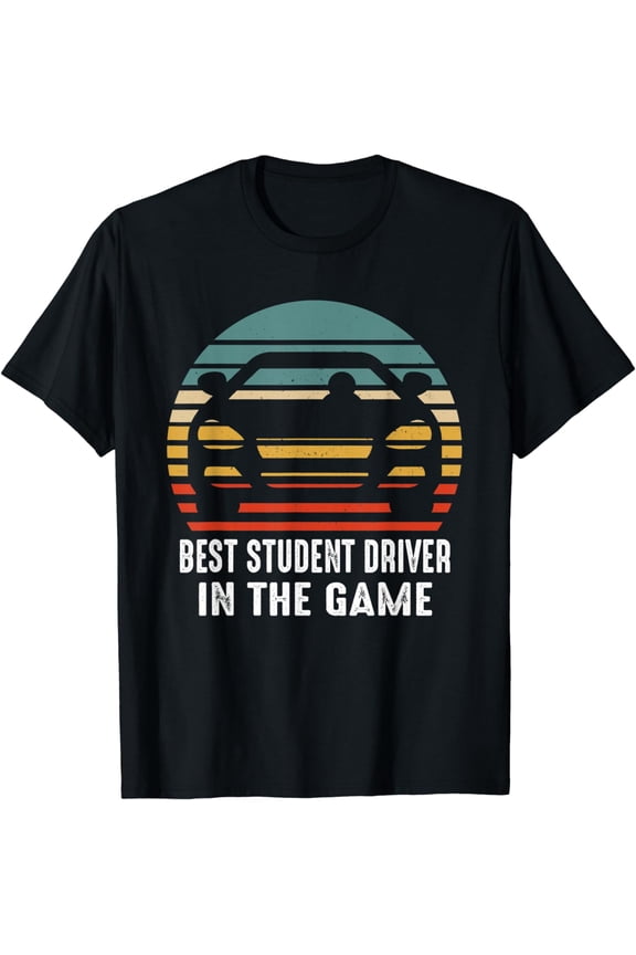 Funny Best Student Driver Driving Instructor Permit Car T-Shirt