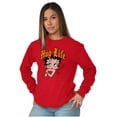 thumbnail image 1 of Funny Betty Boop Cartoon Hug Life Women Plus Size Long Sleeve Tee Brisco Brands 2X, 1 of 5